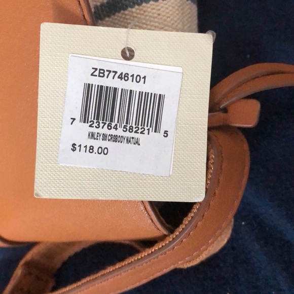 Cloth and leather fossil purse - Picture 3 of 4